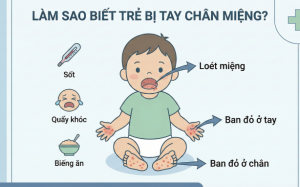 Làm sao để biết trẻ bị tay chân miệng?