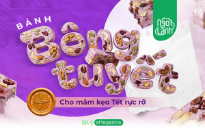 E-magazine: Lưu ngay công thức bánh bông tuyết khoai lang tím cho mâm kẹo Tết rực rỡ