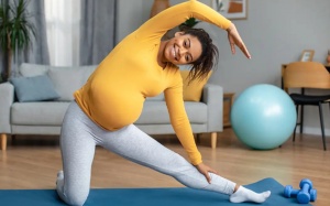 Mẹ bầu tập thể dục giúp con phát triển khỏe mạnh hơn