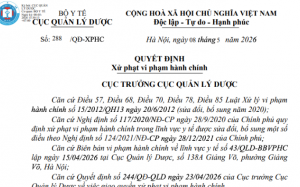 Vi phạm lưu hành thuốc, PHAPHARCO bị xử phạt 145 triệu đồng