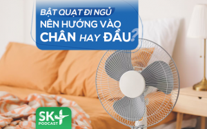 Podcast: Bật quạt đi ngủ nên hướng vào chân hay đầu?