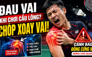 Tại sao đau vai khi chơi cầu lông không thể tự khỏi?