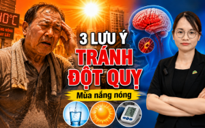 3 lưu ý giúp giảm nguy cơ đột quỵ khi thời tiết nắng nóng