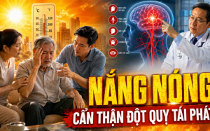 3 lưu ý khi chăm sóc người từng bị đột quỵ trong thời tiết nắng nóng