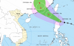 Bắc Bộ mưa lớn, Biển Đông đón bão vào đêm nay