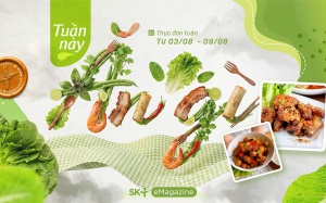 Thực đơn tuần mới nhiều món ngon và đủ chất