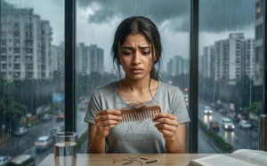 Vì sao tóc rụng nhiều hơn vào mùa mưa?