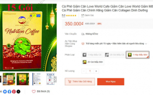 Sản phẩm Love World Nutrition Coffee bị 'tuýt còi' do vi phạm quảng cáo