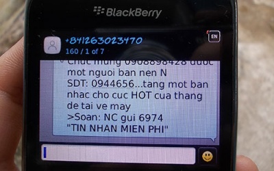Điên đầu với tin nhắn rác