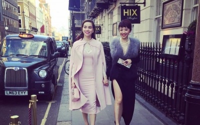 Tóc Tiên, Hà Hồ diện đồ sang dự tiệc của 'Beck - Vic'