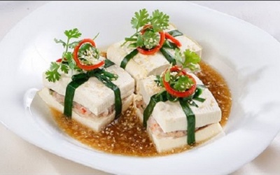 Lạ miệng ngon cơm với đậu phụ non hấp tôm thịt