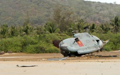 Bình Thuận: Máy bay quân sự rơi tự do tại đảo Phú Quý
