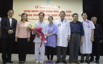 Nạn nhân vụ sập giàn giáo tại Hà Tĩnh đã có thể xuất viện