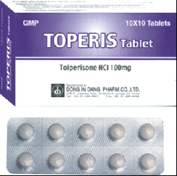 Rút đăng ký toàn bộ thuốc có chất tolperison