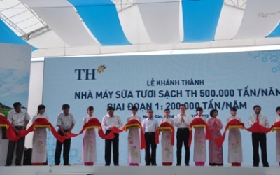 Lễ khánh thành Nhà máy Sữa tươi sạch lớn nhất Đông Nam Á