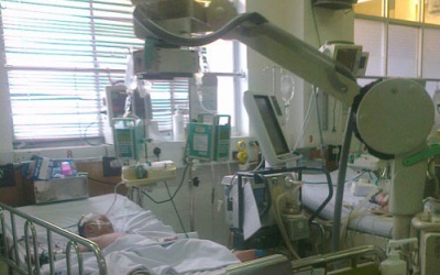 Chụp X-quang, hoang mang người bệnh...