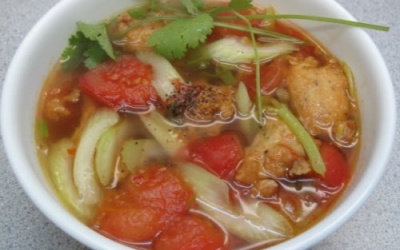 Món lạ miền Tây: Chả cá mè Vinh kho ngót