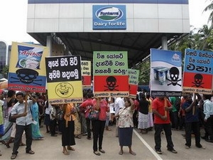 Tập đoàn sữa Fonterra ngừng hoạt động tại Sri Lanka