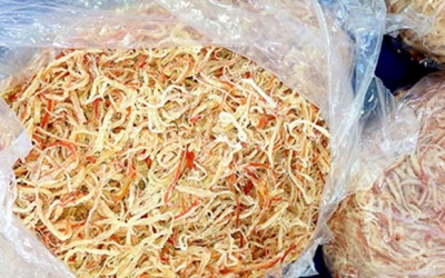 Quảng Trị: Xác nhận 1,5 tấn mực khô xé nhỏ bị bắt là mực giả