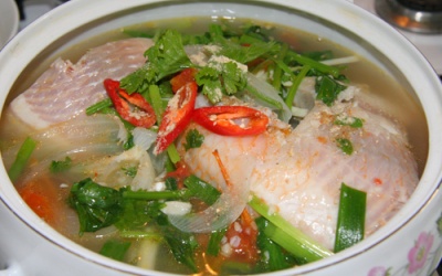 Canh cá điêu hồng nấu ngót