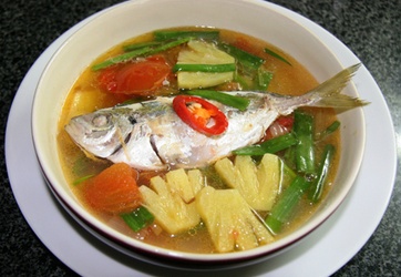 Ngọt ngon canh cá chỉ vàng