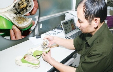 Đi tìm dép xốp Trung Quốc có chất gây liệt?