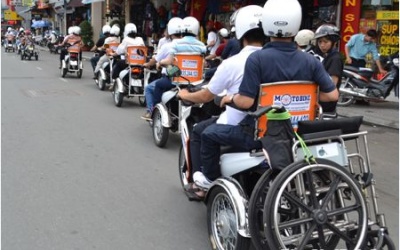 Hơn 4.000 lượt người khuyết tật được đi xe ôm miễn phí