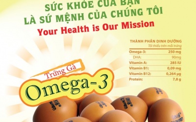Việt Nam sản xuất thành công trứng gà giàu Omega 3