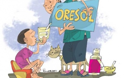 Trẻ teo não vì mẹ pha oresol không đúng cách