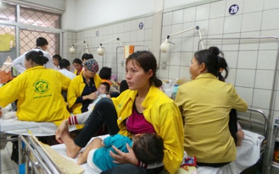 Tình trạng viêm phổi do biến chứng sởi tăng nhanh