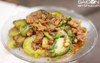 Bổ sung chất xơ với cà xào thịt băm