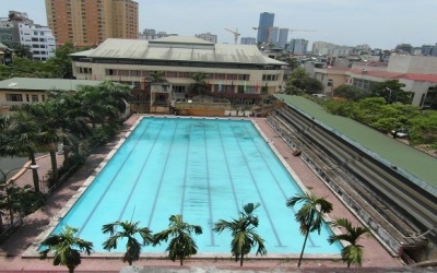 Bể bơi Cầu Giấy sục hóa chất không thay nước