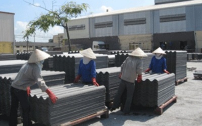 Asbestos ( Amiăng) trắng làm tấm lợp cũng gây ung thư