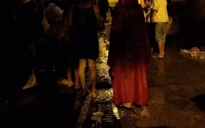 Phát hiện xác thai nhi trong đêm mưa tầm tã