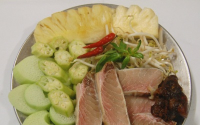 Về miền trung ăn cá cờ nấu canh chua