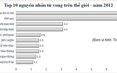 Nhân loại chết nhiều nhất vì bệnh gì?