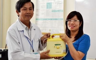 Bệnh viện Phụ sản - Nhi đã có thiết bị hỗ trợ nuôi con bằng sữa mẹ