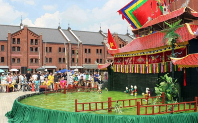 Múa rối nước Việt Nam làm xiêu lòng khán giả Nhật Bản