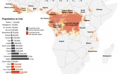 Ebola: 15 quốc gia châu Phi có nguy cơ nhiễm bệnh