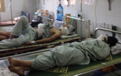 13 người bị bỏng trong vụ cháy quán bar Luxury