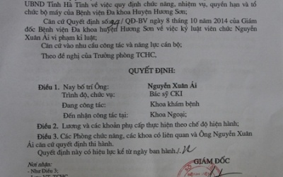 Vụ mua giấy khám sức khỏe: Kỷ luật nhiều cán bộ