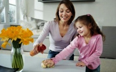 Dạy con việc nhà: Tuổi nhỏ làm việc nhỏ