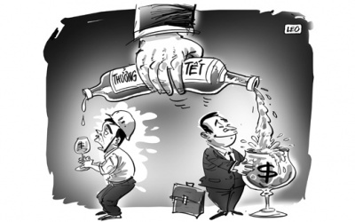 Thưởng Tết: Cao nhất Hà Nội chỉ bằng 1/7 TP.HCM