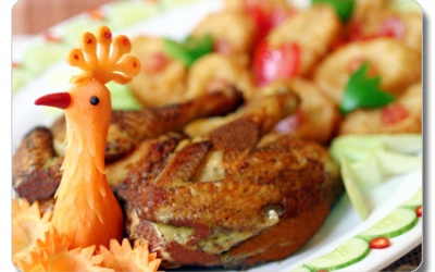 Cúng Giao thừa bằng gà nướng – Thơm vàng cả năm!