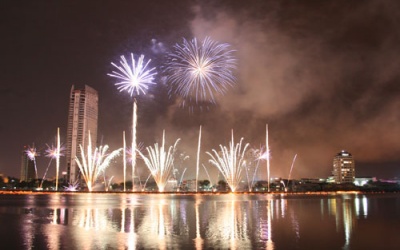 Đà Nẵng bắn pháo hoa tại huyện vùng ven đón Tết