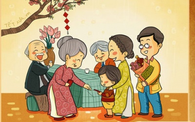 Tranh vui gây sốt giới trẻ: Sự khác biệt “Tết xưa - Tết nay'