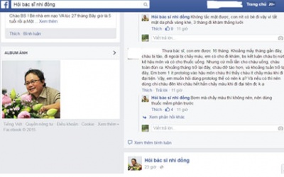 Bác sỹ lập fanpage tư vấn miễn phí