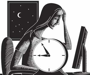 Thức khuya - Nguyên nhân gây rối loạn nội tiết tố