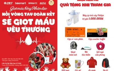 Dân văn phòng 'xắn tay áo' cùng nhau hiến máu