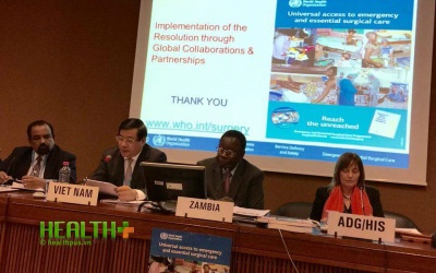 Đẩy mạnh lĩnh vực gây mê, chăm sóc phẫu thuật thiết yếu và khẩn cấp